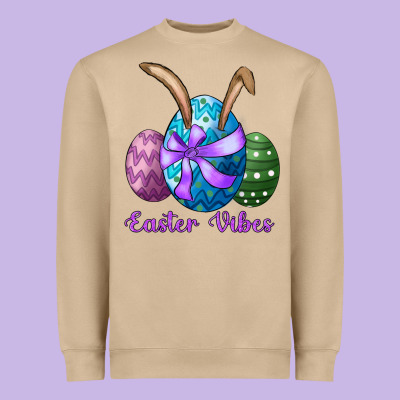 Heavyweight Sweatshirt easter bunny ear eggs easter vibes