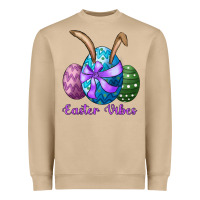 Mushroom easter bunny ear eggs easter vibes Heavyweight Sweatshirt - RanaPortraitStore