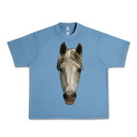 Pebble Blue horse head Urban Heavy Tee - RanaPortraitStore