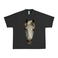 Pigment Black horse head Urban Heavy Tee - RanaPortraitStore
