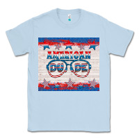 Dusty Blue American dude Classic Tee - HRA Design Shop