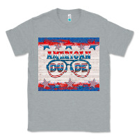 Heather Grey American dude Classic Tee - HRA Design Shop
