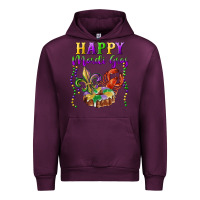 Mauve Wine happy mardi gras fleur de lis king cake crawfish Urban Hoodie - RanaPortraitStore