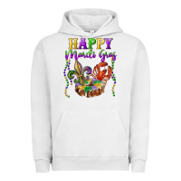 Pigment Lunar Rock happy mardi gras fleur de lis king cake crawfish Urban Hoodie - RanaPortraitStore