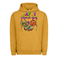 Pigment Peanut Butter happy mardi gras fleur de lis king cake crawfish Urban Hoodie - RanaPortraitStore