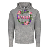 Cloud Rock Mother With Floral Wreath Vintage Hoodie - RanaPortraitStore