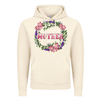 Vintage Artic Mother With Floral Wreath Vintage Hoodie - RanaPortraitStore