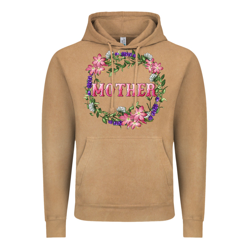 Mother With Floral Wreath Vintage Hoodie by RanaPortraitStore | Teevron