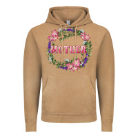 Vintage Camel Mother With Floral Wreath Vintage Hoodie - RanaPortraitStore