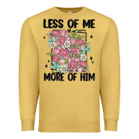 Antique Gold less of me more of him Premium Sweatshirt - MaliasSmallBusiness