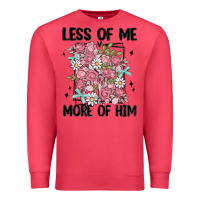 Cardinal less of me more of him Premium Sweatshirt - MaliasSmallBusiness