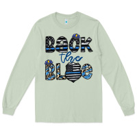 Matcha back the blue1 Long Sleeve Tee - CowhideDigitalArt