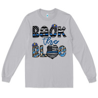 Moon Dust back the blue1 Long Sleeve Tee - CowhideDigitalArt
