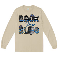 Mushroom back the blue1 Long Sleeve Tee - CowhideDigitalArt