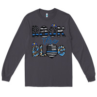 Smoke back the blue1 Long Sleeve Tee - CowhideDigitalArt