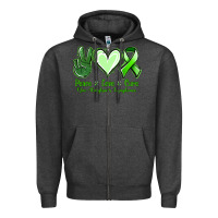Charcoal Heather peace love cure non hodgkin's lymphoma Zipper Hoodie - Jasminsmagicworld