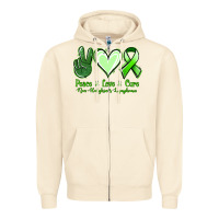 Sandshell peace love cure non hodgkin's lymphoma Zipper Hoodie - Jasminsmagicworld