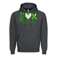 Smoke peace love cure non hodgkin's lymphoma Zipper Hoodie - Jasminsmagicworld