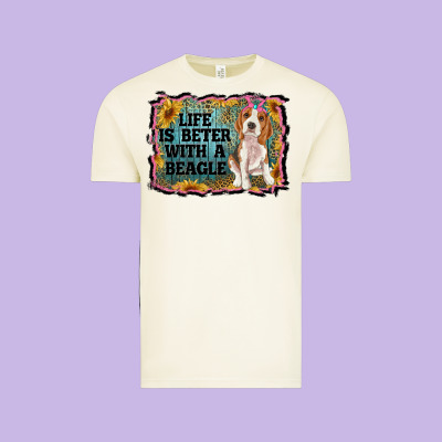 Life Is Better With A Beagle Vintage Tee Designed By Ranaportraitstore