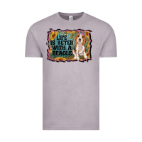 Vintage Zinc life is better with a beagle Vintage Tee - RanaPortraitStore