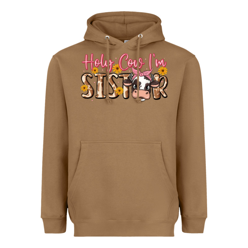 Holy Cow I'm Sister Heavyweight Hoodie by MaliasSmallBusiness | Teevron
