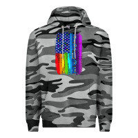 Slate Camo Pride LGBTQ+ American Flag Premium Hoodie - BundleAndBundleShop