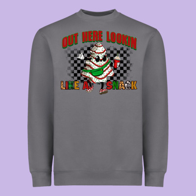 Out Here Lookin Like A Snack Heavyweight Sweatshirt Designed By Zillion Design Studio