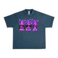 Midnight Navy Domestic Violence Warrior Afro Gnomes Urban Heavy Tee - texasbilliewilder