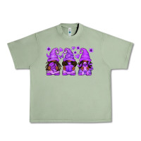 Oil Green Domestic Violence Warrior Afro Gnomes Urban Heavy Tee - texasbilliewilder