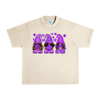 Sandshell Domestic Violence Warrior Afro Gnomes Urban Heavy Tee - texasbilliewilder