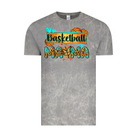 Cloud Rock basketball mama with leopard Vintage Tee - Zillion Design Studio