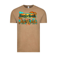Vintage Coffee basketball mama with leopard Vintage Tee - Zillion Design Studio