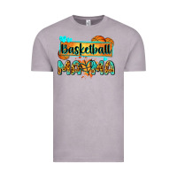 Basketball Mama With Leopard Vintage Tee | Teevron