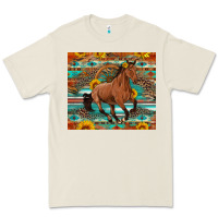 Bone galloping horse aztec sunflower Premium Tee - Artiststas