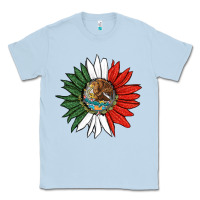 Dusty Blue mexico sunflower Classic Tee - HRA Design Shop