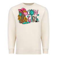 Sandshell cow girl western boots Premium Sweatshirt - MaliasSmallBusiness