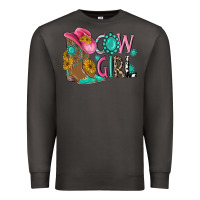 Smoke cow girl western boots Premium Sweatshirt - MaliasSmallBusiness