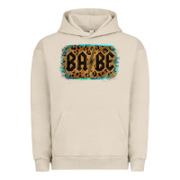 Pigment French Oak Leopard Pattern Babe Tried Urban Hoodie - Bettercallsaul