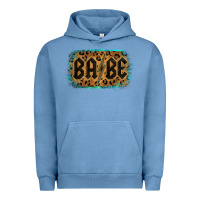 Pigment Pebble Blue Leopard Pattern Babe Tried Urban Hoodie - Bettercallsaul