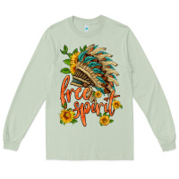 Matcha free spirit sunflower and indian headdress Long Sleeve Tee - HRA Design Shop