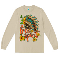 Mushroom free spirit sunflower and indian headdress Long Sleeve Tee - HRA Design Shop