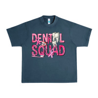 Midnight Navy Dental Squad with Teeth Urban Heavy Tee - texasbilliewilder