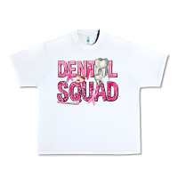 White Dental Squad with Teeth Urban Heavy Tee - texasbilliewilder