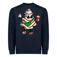 Navy little debbie christmas tree cakes Heavyweight Sweatshirt - Zillion Design Studio