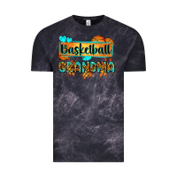 Cloud Black basketball grandma with leopard Vintage Tee - Zillion Design Studio