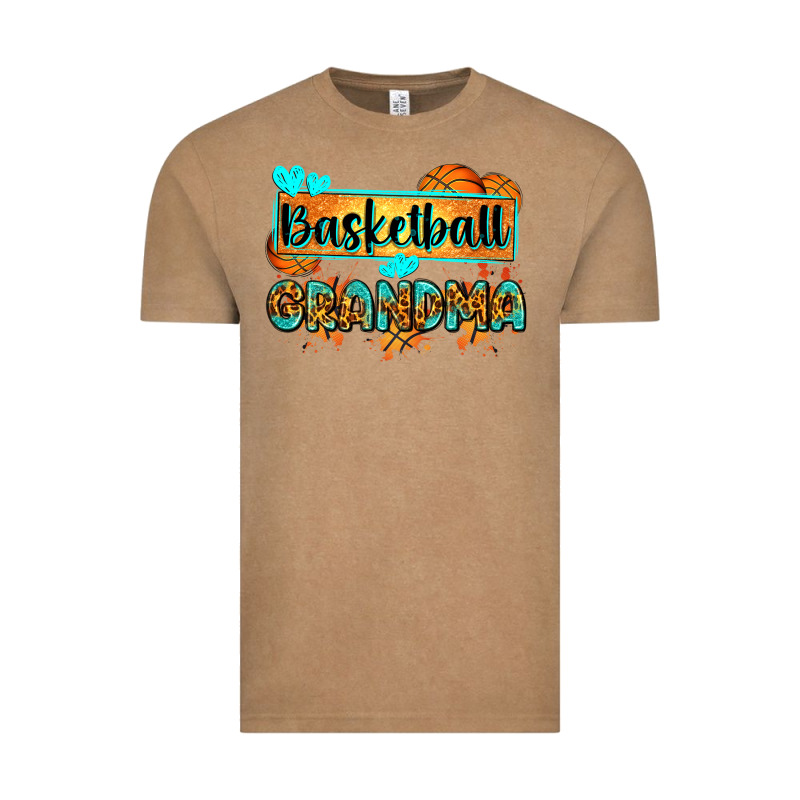 Basketball Grandma With Leopard Vintage Tee by Zillion Design Studio | Teevron