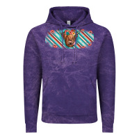 Cloud Purple cow floral Vintage Hoodie - JahusDesignShop