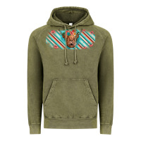 Vintage Olive cow floral Vintage Hoodie - JahusDesignShop