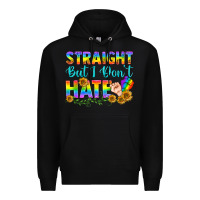 Black LGBTQ+ Straight But I Don't Hate Premium Hoodie - BundleAndBundleShop