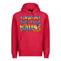Cardinal LGBTQ+ Straight But I Don't Hate Premium Hoodie - BundleAndBundleShop